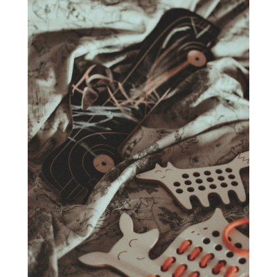 Milin Dřevěná proplétací hračka malá - Fox - obrázek