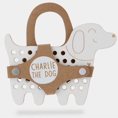 Milin Dřevěná proplétací hračka velká - Charlie the Dog - obrázek