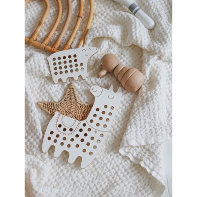 Milin Dřevěná proplétací hračka velká - Lilli the Lama - obrázek