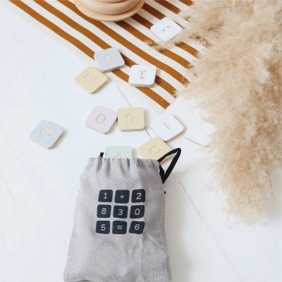 Milin Dřevěné kostky - Colourful maths - obrázek