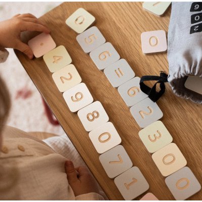 Milin Dřevěné kostky - Colourful maths - obrázek