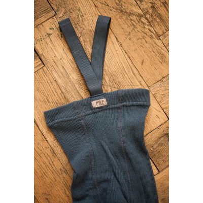 Mile Punčochy s kšandami - Ocelově modré, vel. 98 - obrázek