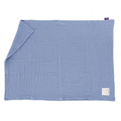 Träumeland Mušelínová deka 100 x 75 cm - Hellblau - obrázek
