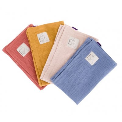 Träumeland Mušelínová deka 100 x 75 cm - Senfgelb - obrázek