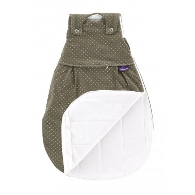 Träumeland Spací pytel Liebmich 3dílný set - Pünktchen Oliv, vel. 62/68 - obrázek