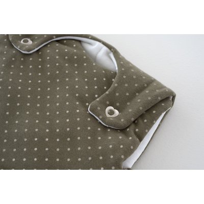 Träumeland Spací pytel Liebmich 3dílný set - Pünktchen Oliv, vel. 68/74 - obrázek