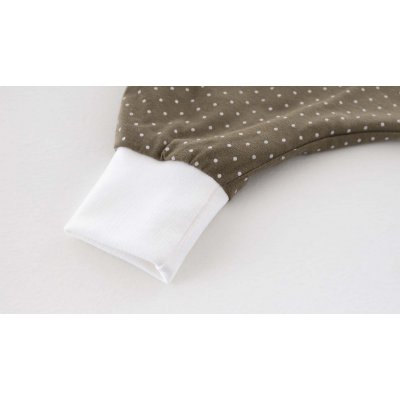 Träumeland Lehký spací pytel "to GO" - Pünktchen Oliv, 74 cm - obrázek