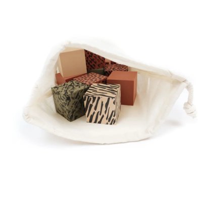 Van Pauline Pěnové kostky s látkovým pytlíčkem - Green - obrázek