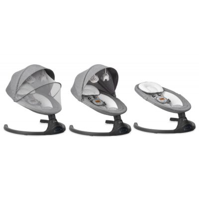 MoMi Kenani Elektrické houpátko - Tmavě šedá - obrázek