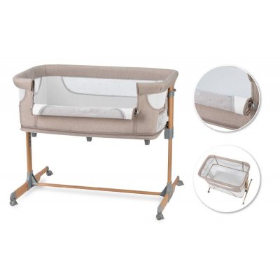 MoMi Smart Bed Postýlka 4v1 - Béžová - obrázek