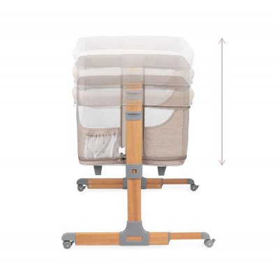 MoMi Smart Bed Postýlka 4v1 - Béžová - obrázek