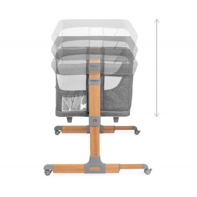 MoMi Smart Bed Postýlka 4v1 - Šedá - obrázek