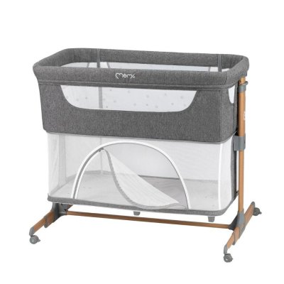 MoMi Smart Bed Postýlka 4v1 - Šedá - obrázek