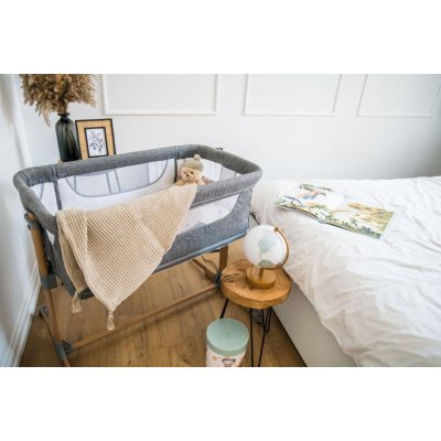 MoMi Smart Bed Postýlka 4v1 - Šedá - obrázek