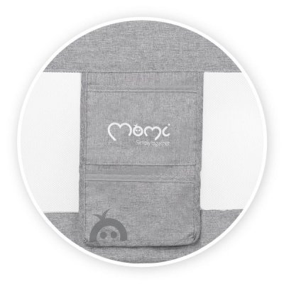 MoMi Lexi Zábrana na postel - Světle šedá - obrázek