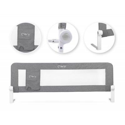 MoMi Lexi Zábrana na postel - Tmavě šedá - obrázek