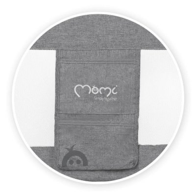 MoMi Lexi XL Zábrana na postel - Tmavě šedá - obrázek