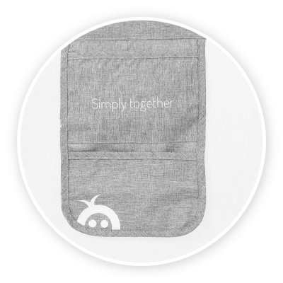 MoMi Lexi XL Zábrana na postel - Světle šedá - obrázek