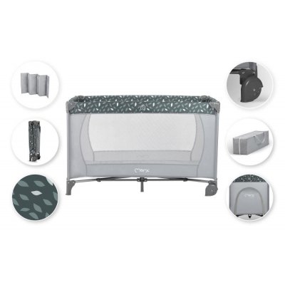 MoMi Belove Cestovní postýlka - Šedá - obrázek
