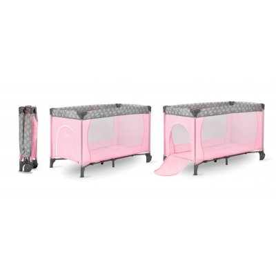 MoMi Belove Cestovní postýlka - Růžová - obrázek