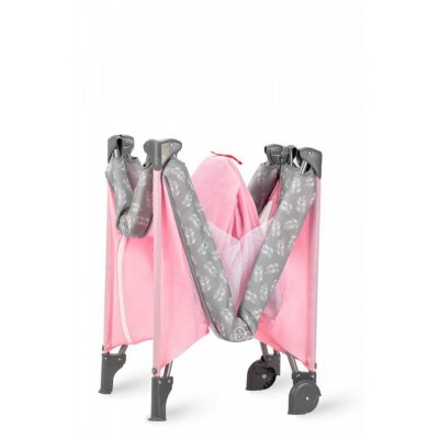 MoMi Belove Cestovní postýlka - Růžová - obrázek