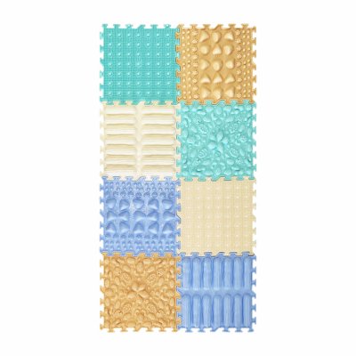 OrtoNature Masážní ortopedické podložky set 8 ks - Pastelové