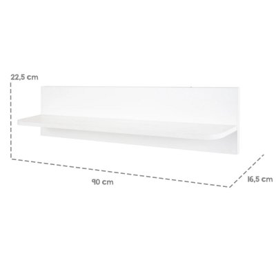 Roba Clara Závěsná police - Bílá - obrázek