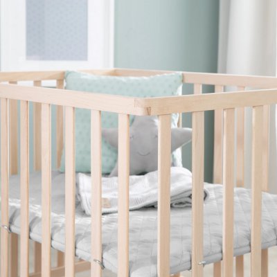 Roba Ohrádka s kolečky a ochrannou vložkou - Natur/Grey - obrázek