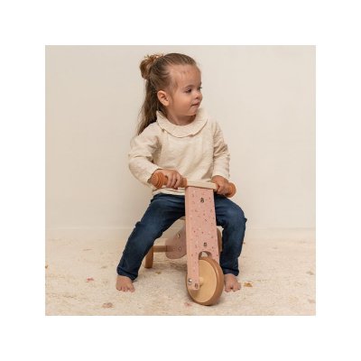 Little Dutch Dřevěná tříkolka - Pink - obrázek