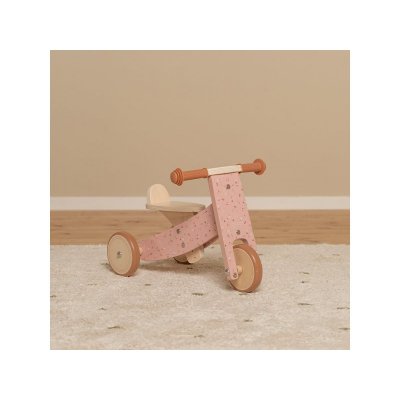 Little Dutch Dřevěná tříkolka - Pink - obrázek