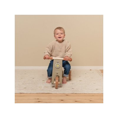 Little Dutch Dřevěná tříkolka - Olive - obrázek