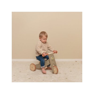 Little Dutch Dřevěná tříkolka - Olive - obrázek