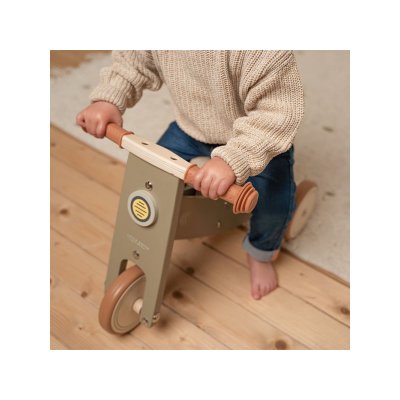 Little Dutch Dřevěná tříkolka - Olive - obrázek