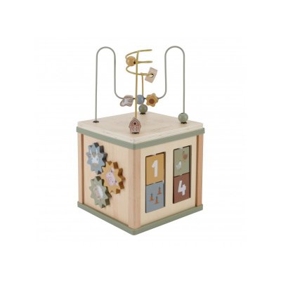 Little Dutch Dřevěná kostka s aktivitami - Farma - obrázek