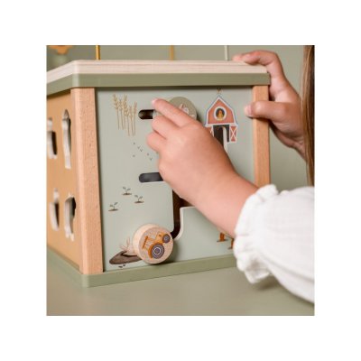 Little Dutch Dřevěná kostka s aktivitami - Farma - obrázek