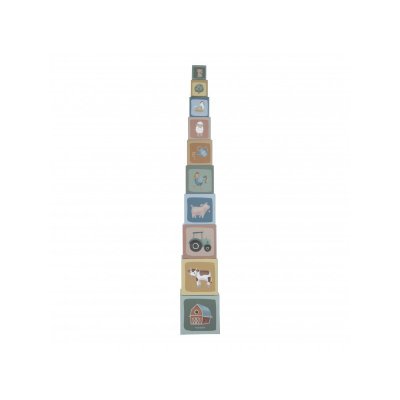 Little Dutch Kostky komín 10 ks - Farma - obrázek