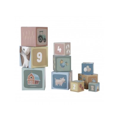 Little Dutch Kostky komín 10 ks - Farma - obrázek