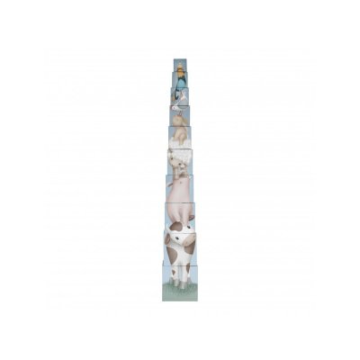 Little Dutch Kostky komín 10 ks - Farma - obrázek