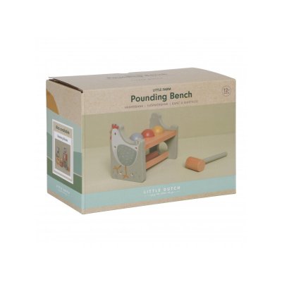 Little Dutch Zatloukačka dřevěná - Farma - obrázek