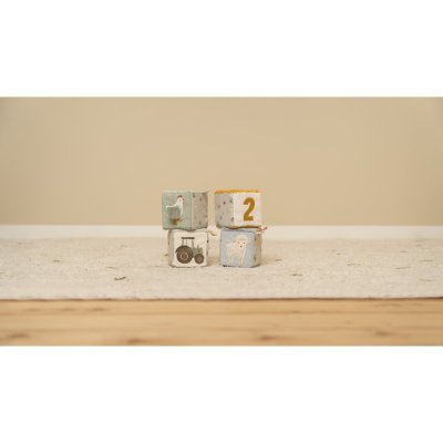 Little Dutch Plyšové kostky 4 ks - Farma - obrázek