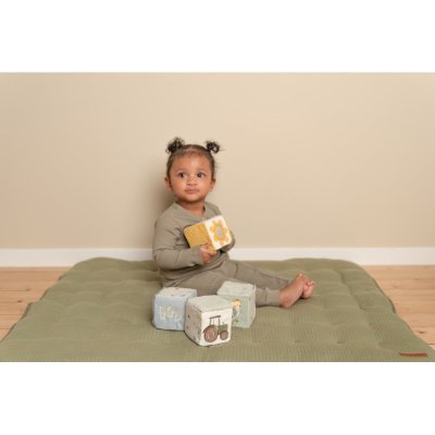 Little Dutch Plyšové kostky 4 ks - Farma - obrázek