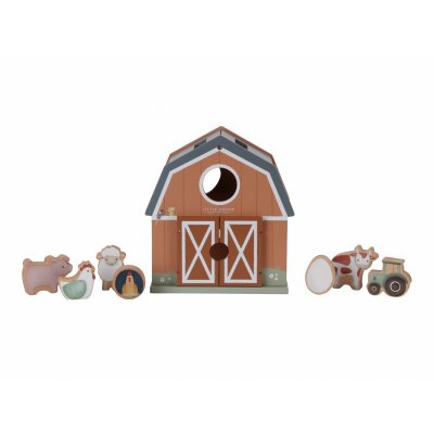 Little Dutch Dřevěný domek s vkládacími tvary - Farma - obrázek