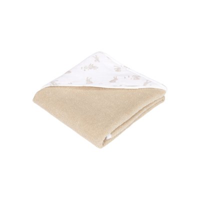 Little Dutch Osuška kapuca - Baby Bunny/Beige, 75 x 75 cm - obrázek
