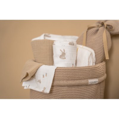 Little Dutch Pleny Swaddle 2 ks - Baby Bunny Beige, 70 x 70 cm - obrázek