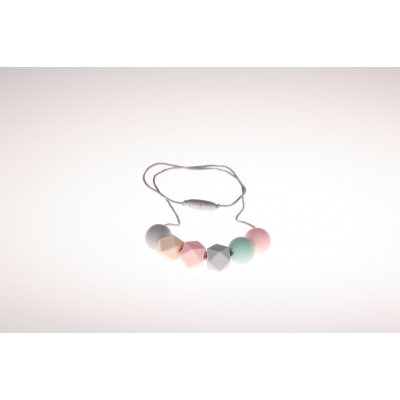 NEBO kojící korále Bella - Růžové - obrázek