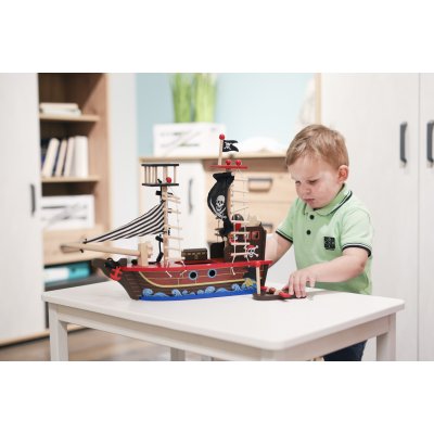 Zopa Dřevěná pirátská loď - obrázek