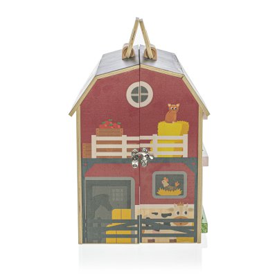 Zopa Dřevěná přenosná aktivity farma - obrázek