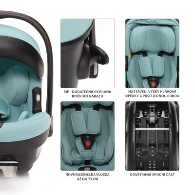 Zopa Autosedačka XM Plus i-Size - Night Black - obrázek