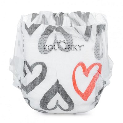 Kolorky Day Jednorázové Eko plenky XL - Srdce