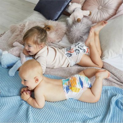 Kolorky Day Jednorázové Eko plenky M - Štětce - obrázek